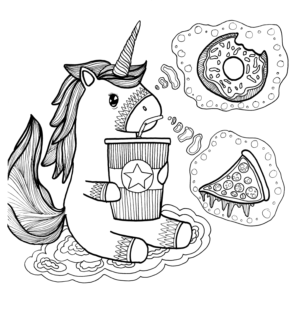 Браун Сара Неотразимые единороги. Раскраска антистресс - страница 3