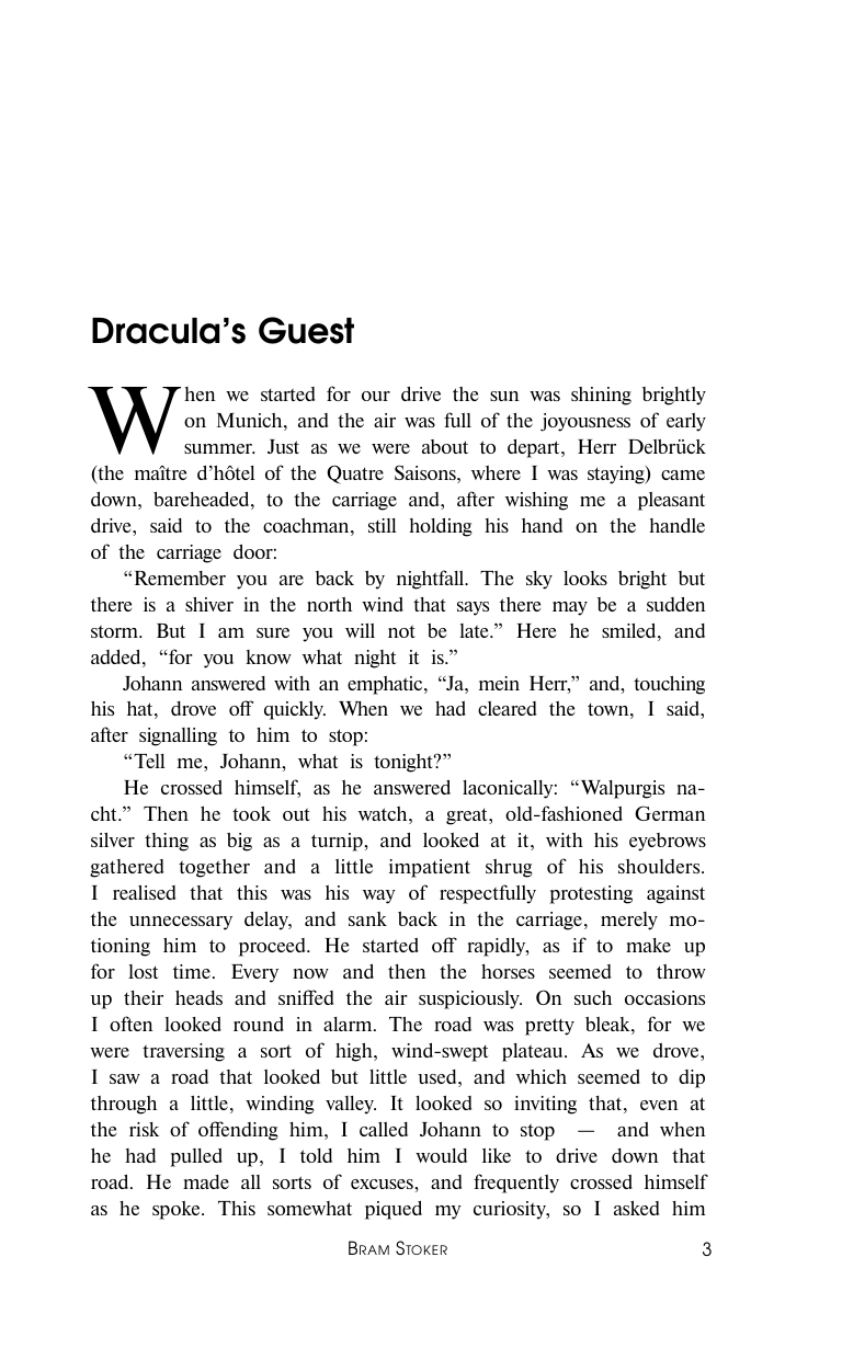 Стокер Брэм Dracula's Guest - страница 3