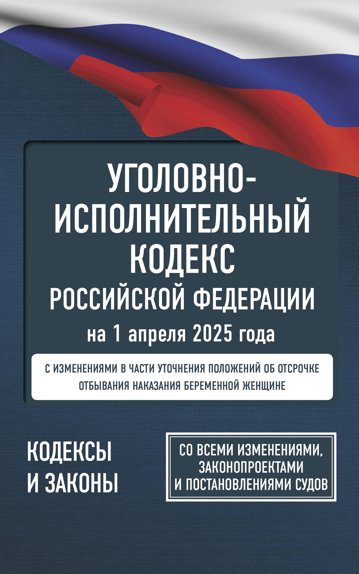  Уголовно-исполнительный кодекс Российской Федерации на 1 апреля 2025 года. Со всеми изменениями, законопроектами и постановлениями судов - страница 0