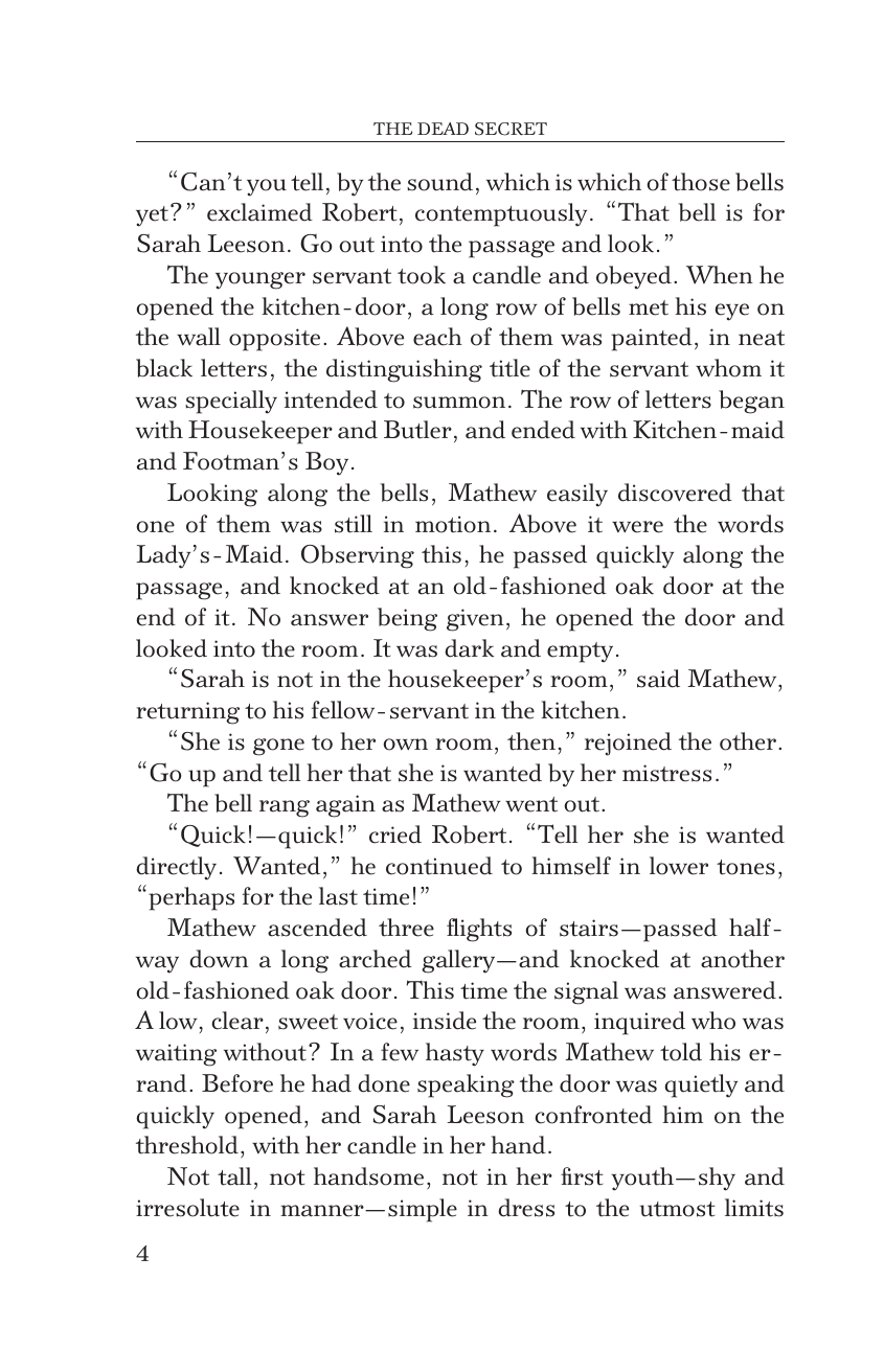Коллинз Уилки The Dead Secret - страница 4