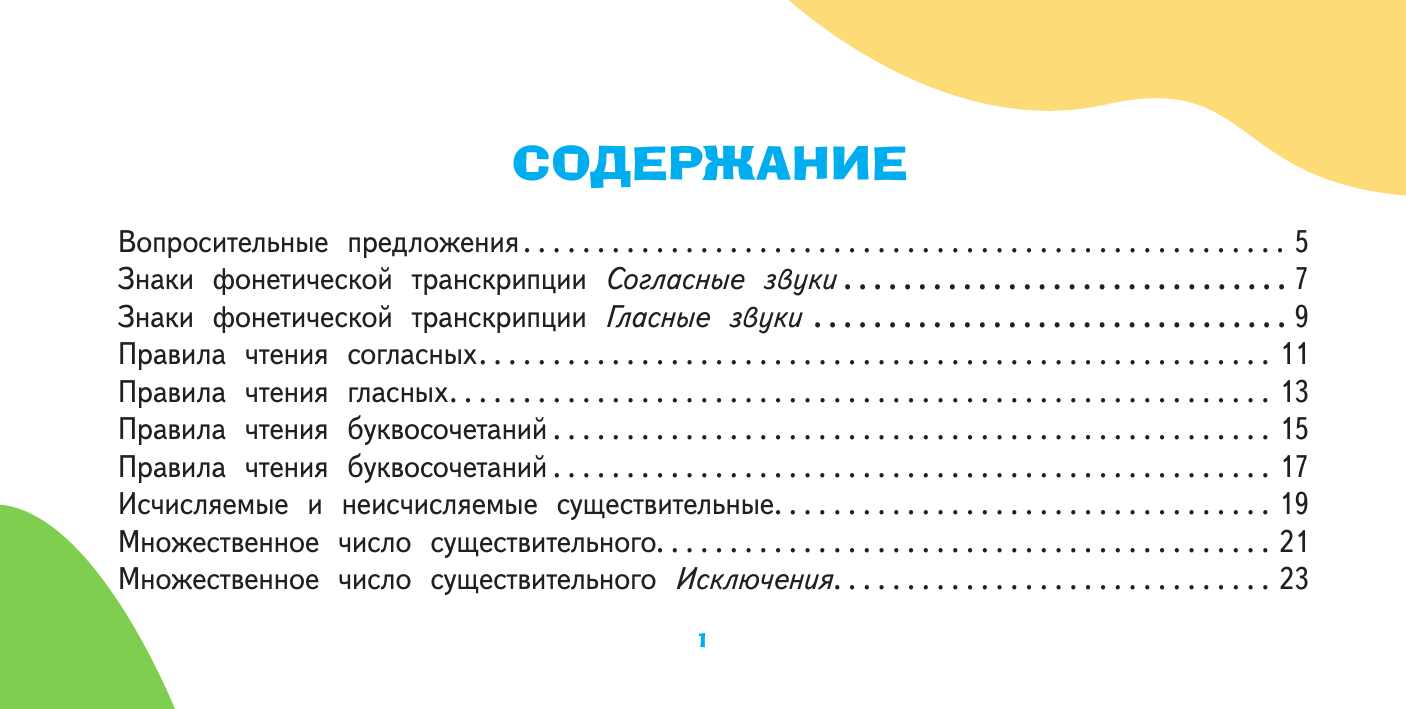  Самые главные правила английского языка для школьника - страница 1
