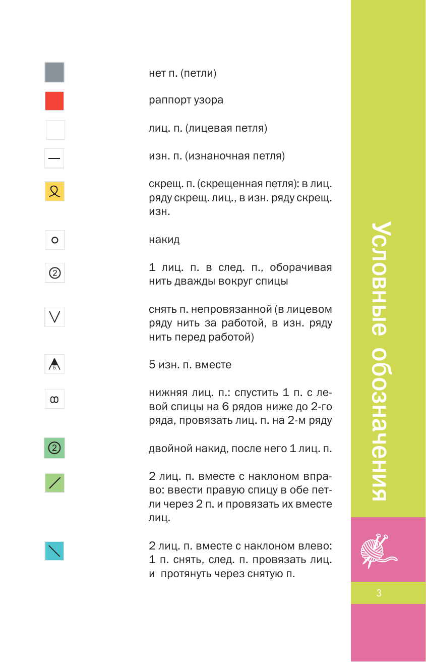  Фактурные узоры спицами. Красочная коллекция. 40 узоров - страница 4