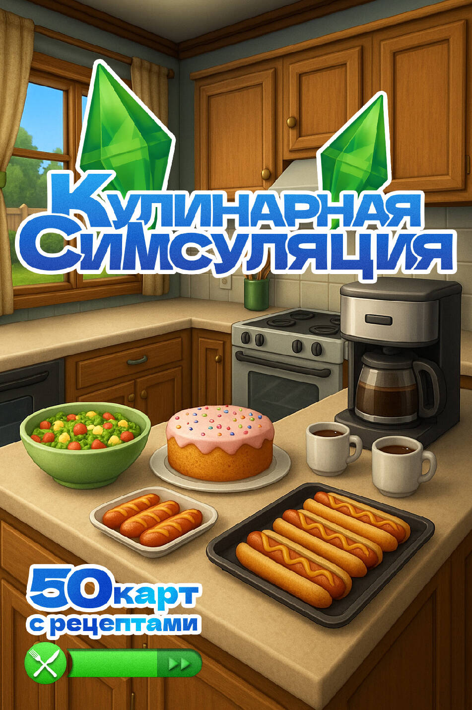  Кулинарная Симсуляция. 50 карт с рецептами - страница 0