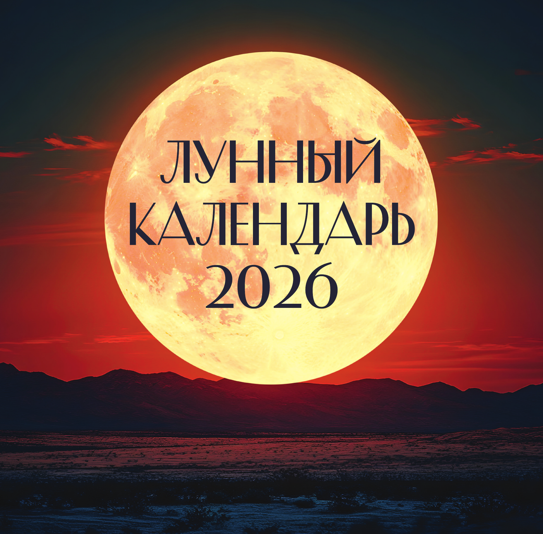  Лунный календарь на 2026 год (настенный) - страница 1