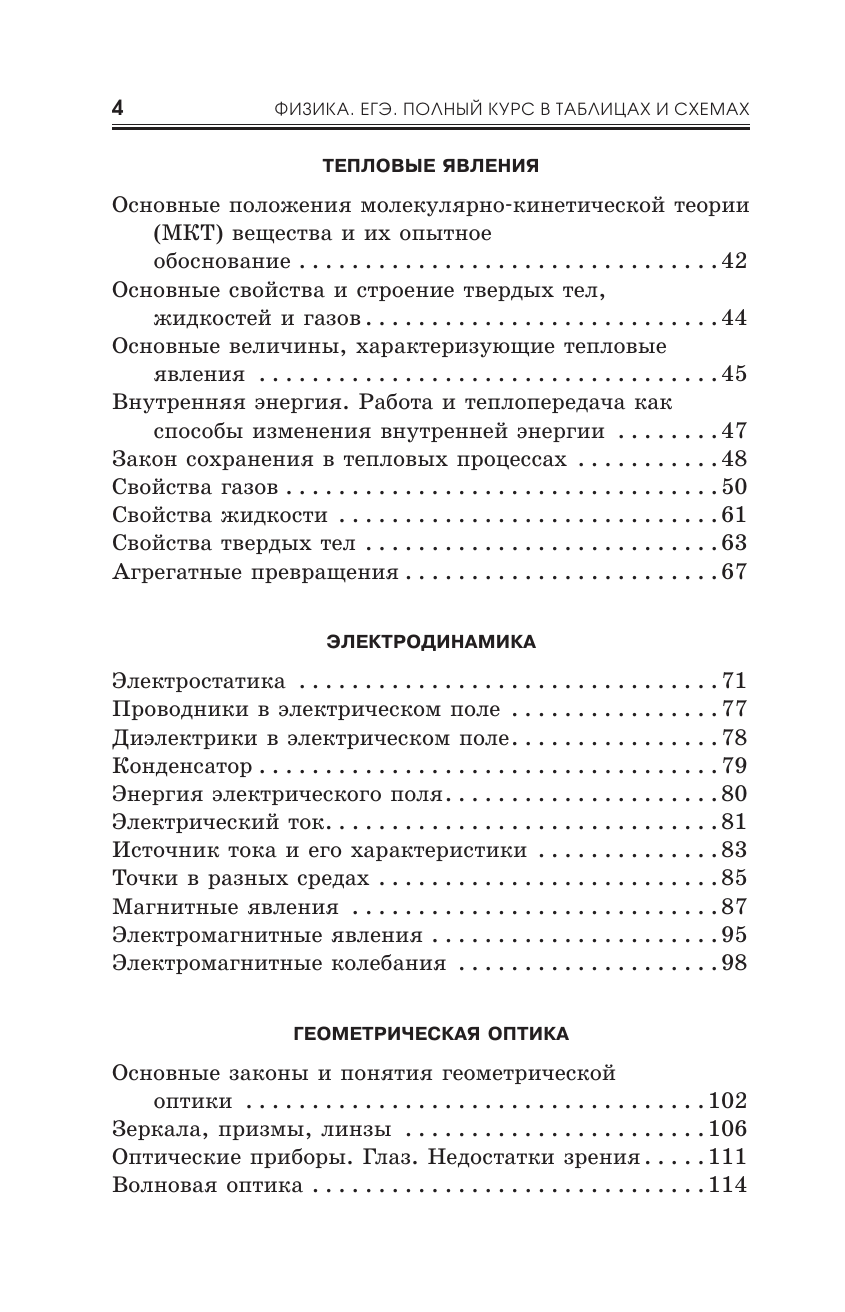 Пурышева Наталия Сергеевна, Ратбиль Елена Эммануиловна ЕГЭ. Физика. Полный курс в таблицах и схемах для подготовки к ЕГЭ - страница 4