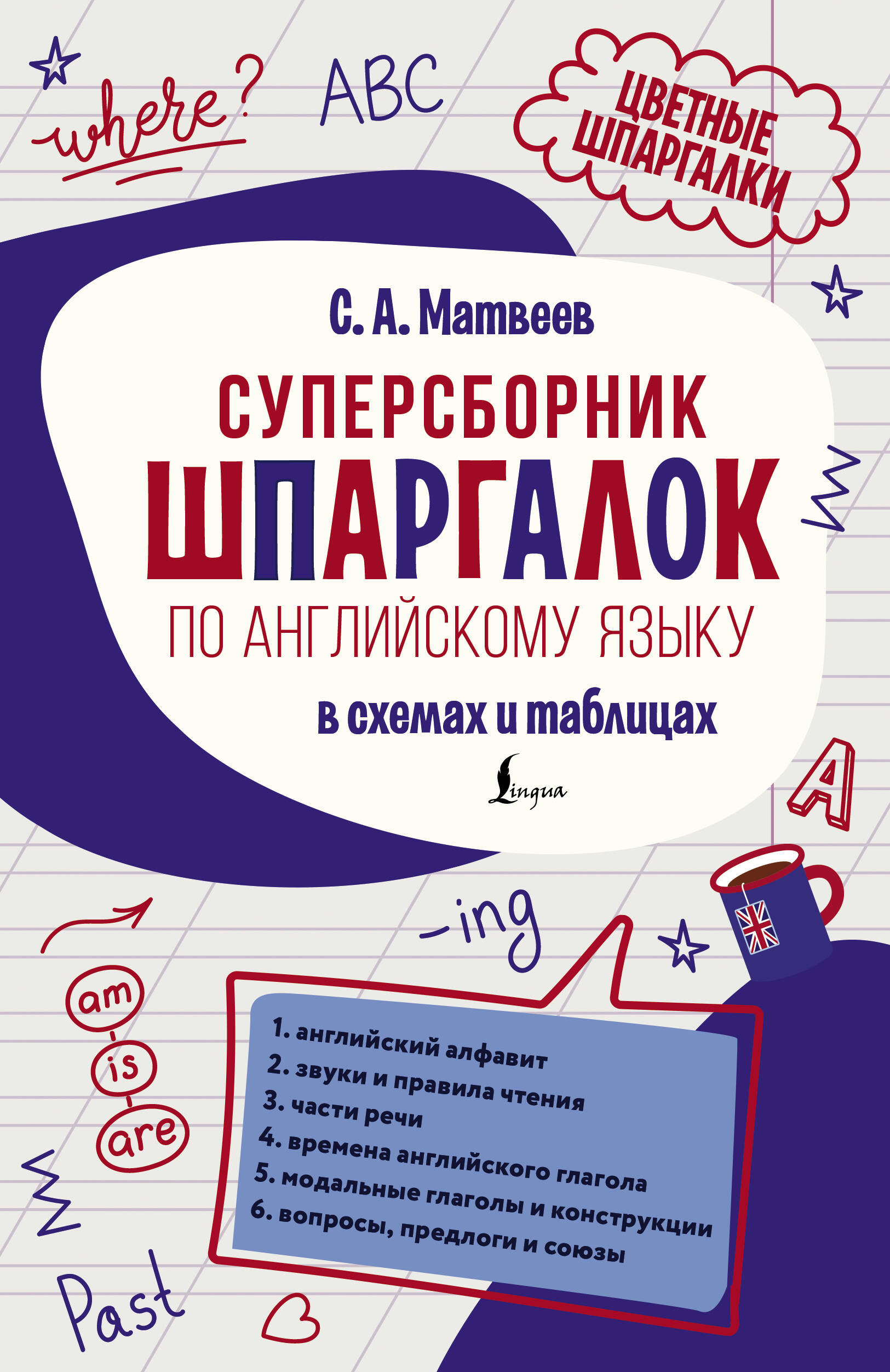 Матвеев Сергей Александрович Суперсборник шпаргалок по английскому языку - страница 0