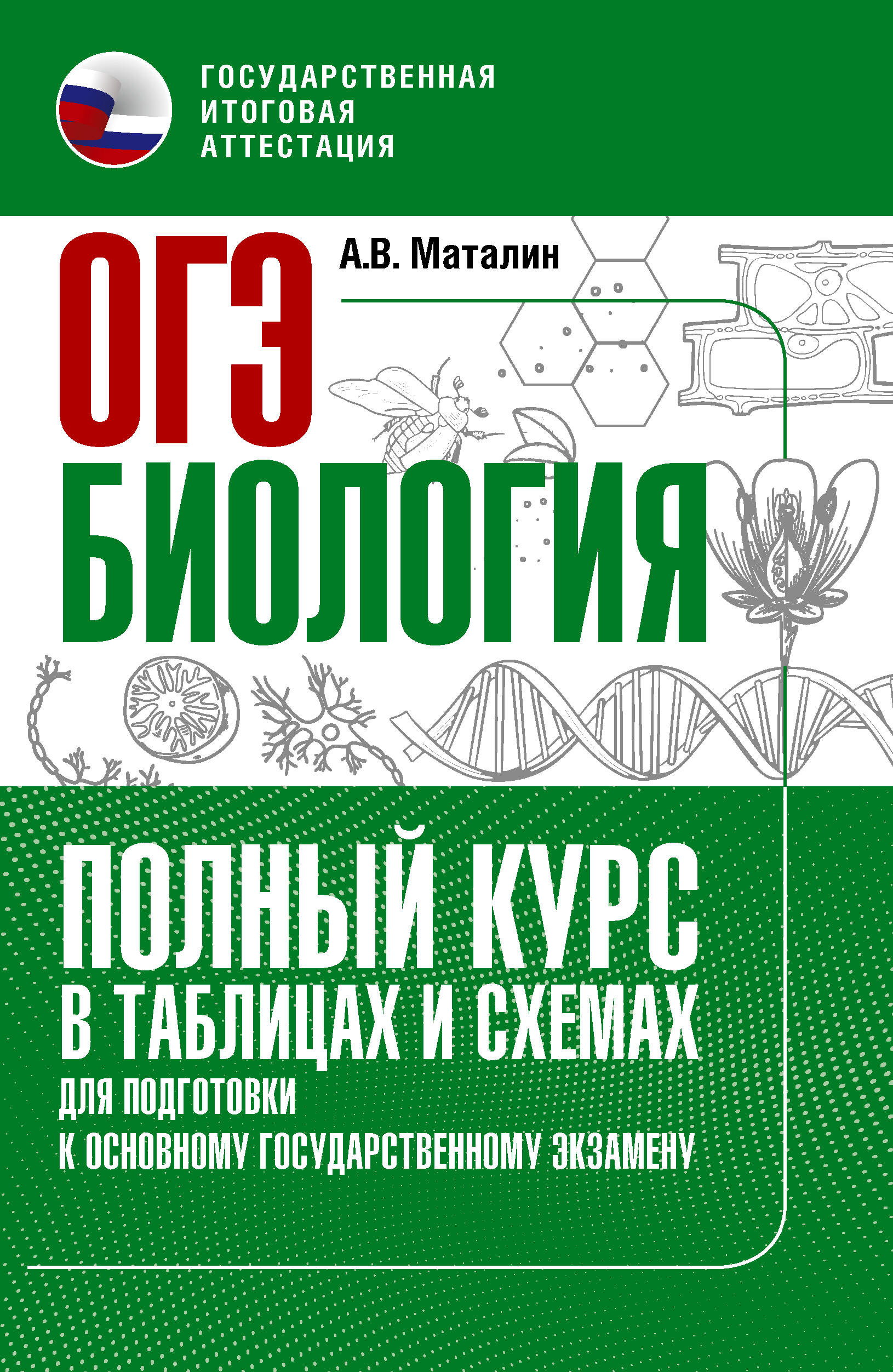Маталин Андрей Владимирович ОГЭ. Биология. Полный курс в таблицах и схемах для подготовки к ОГЭ - страница 0