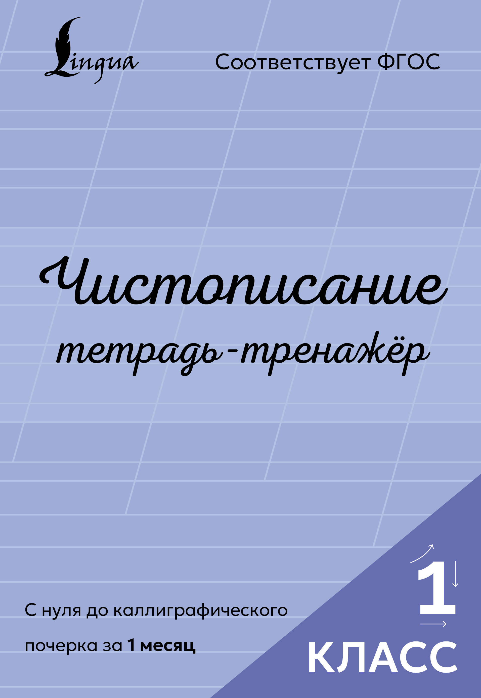 Чистописание: с нуля до каллиграфического почерка за 1 месяц. Тетрадь-тренажёр. 1 класс - страница 0
