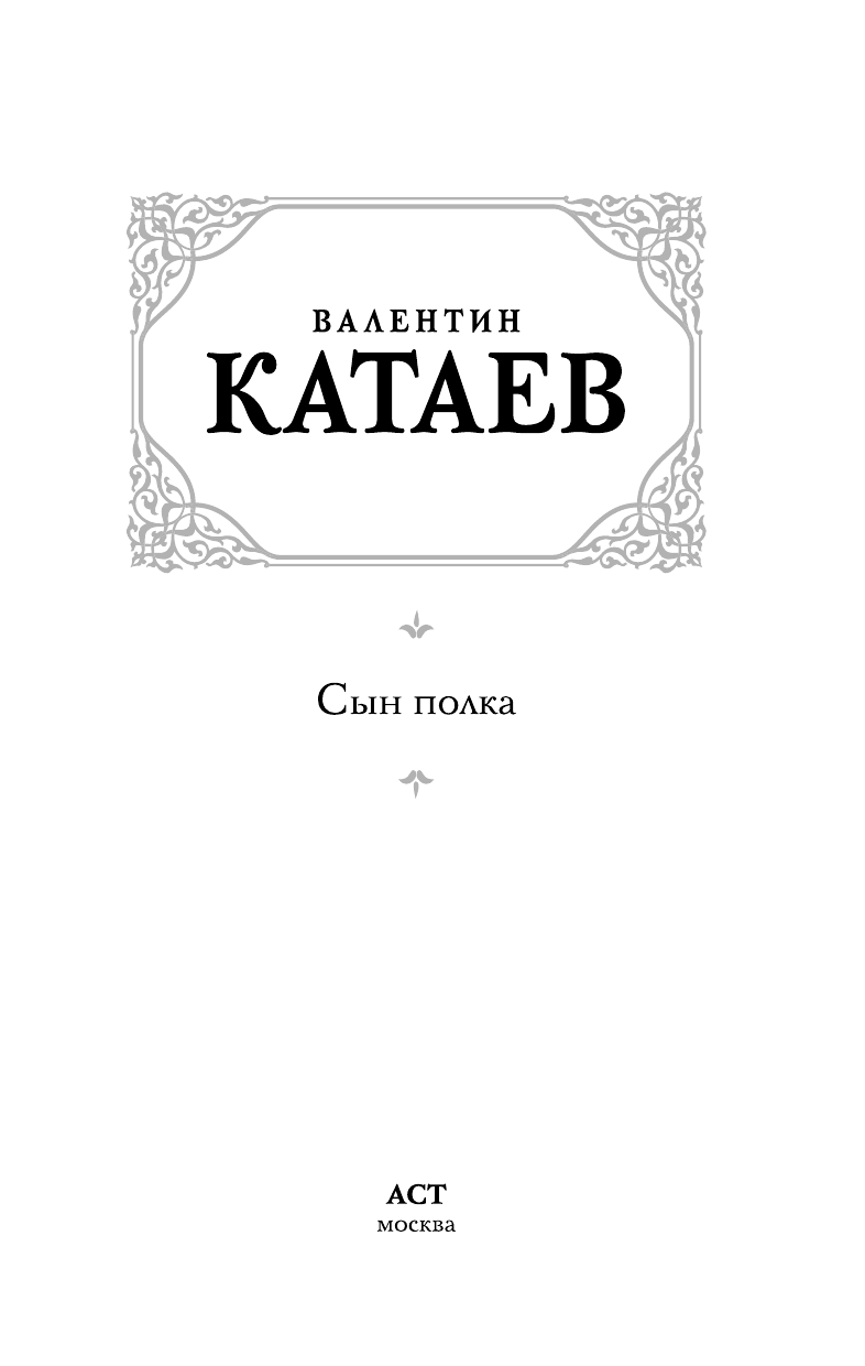 Катаев Валентин Петрович Сын полка - страница 3