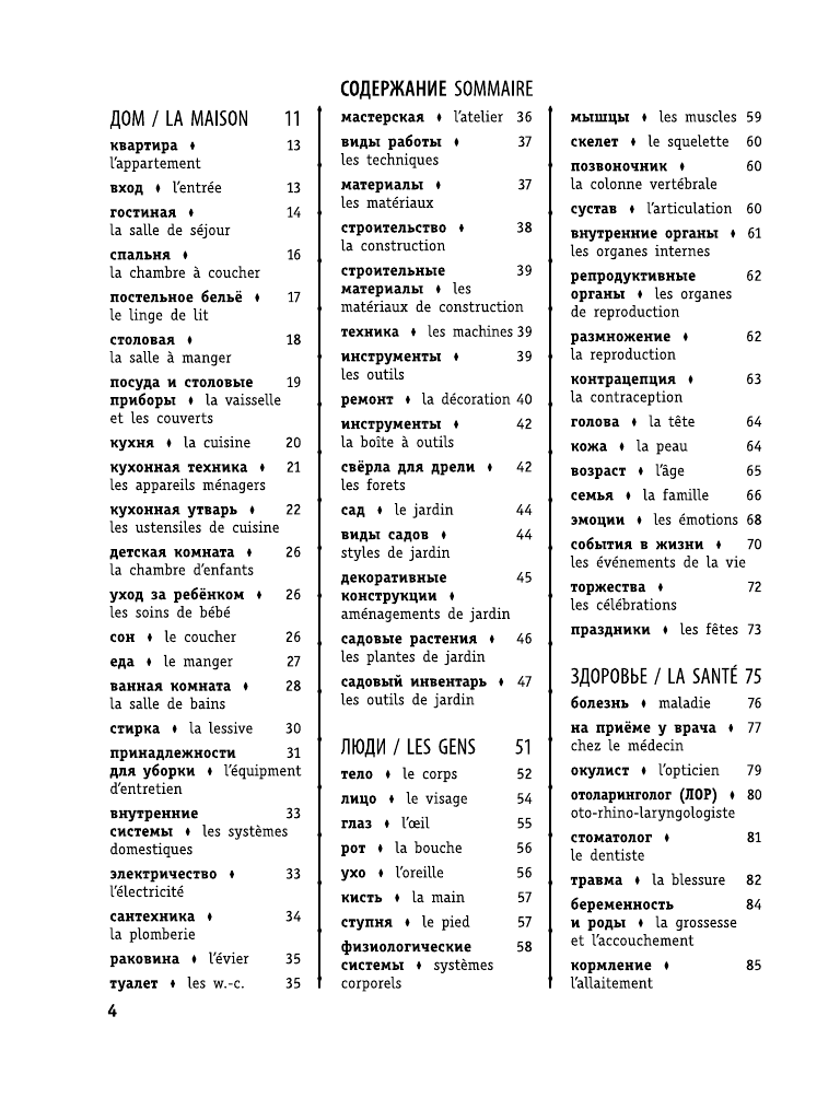 Середина Галина Николаевна Французско-русский визуальный словарь - страница 4