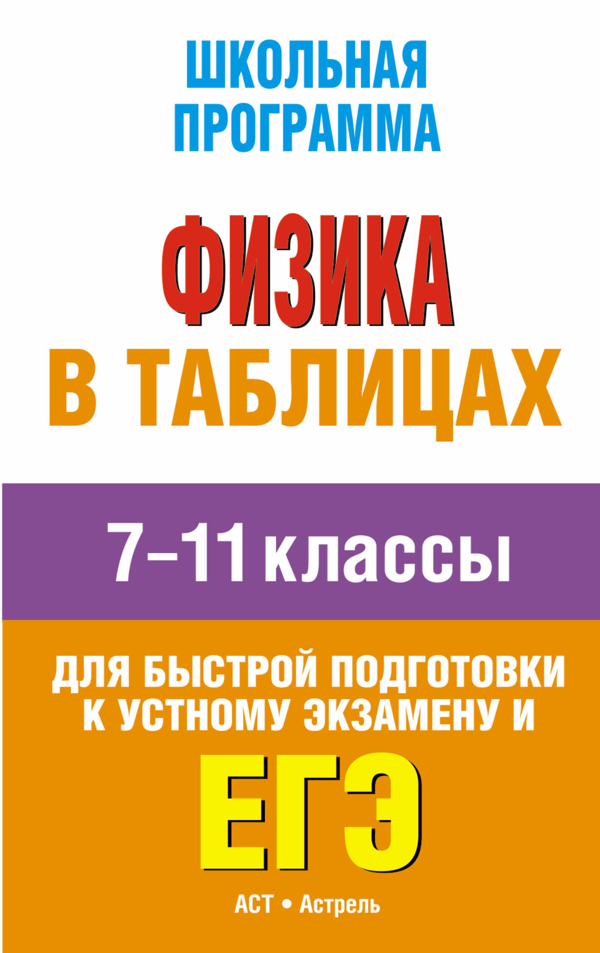 <не указано> ЕГЭ. Физика в таблицах 7-11 классы. - страница 0