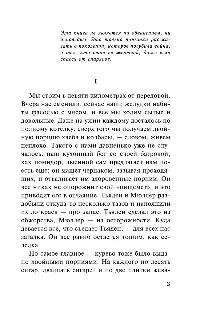 Ремарк Эрих Мария На Западном фронте без перемен - страница 4