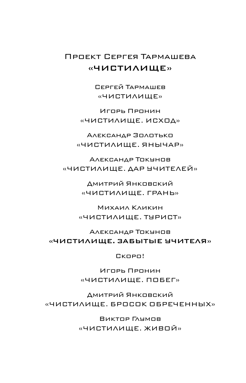 Токунов Александр Владимирович Чистилище. Забытые учителя - страница 3